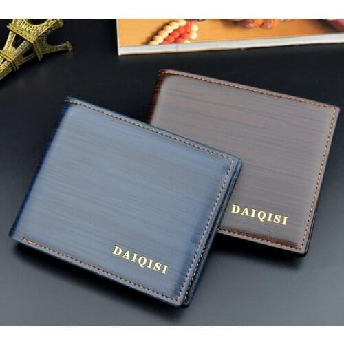 2019 Vintage Men Leather Brand Luxury Wallet Short Slim Male Purses Money Clip Credit Card Dollar Price Portomonee Carteria