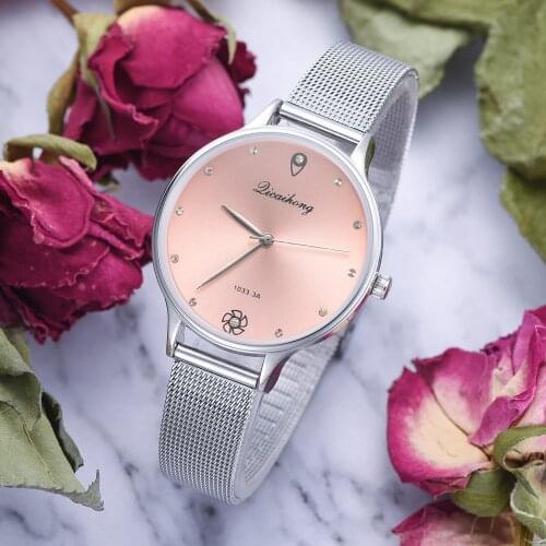 2020 Luxury Womens Watch Green Dial High-grade Quartz Watch Clock Fashion Metal Strap Watches Relojes Para Mujer Women Watches