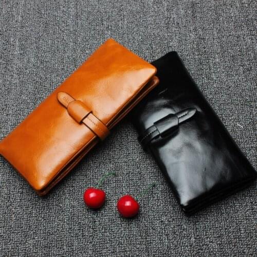 2021 Multi-Color Fashionable Casual Large Capacity Cash And Card Bag Soft Leather Women Long Wallet