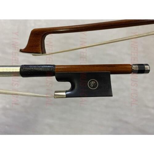 4/4 Pernambuco Violin Bow OCTAGONA Stick Natural Horsehair Nickel Silver Screw Ebony Frog