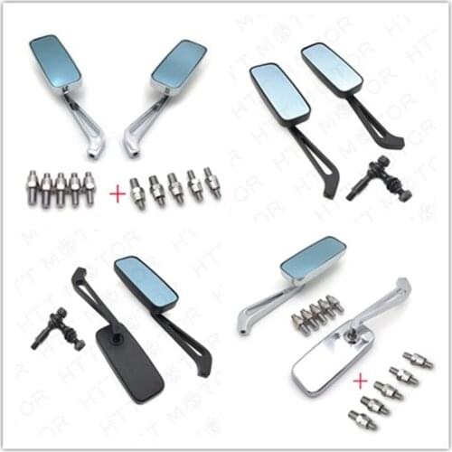 Aftermarket free shipping motorcycle parts Anti Blue Glass Rearview Mirror For Harley davidson Softail Motorcycle Bikes CHROMED