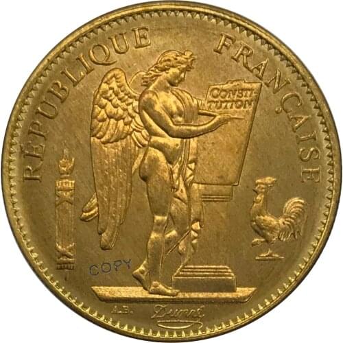 Aliexpress france 1896 France 50 Francs Gold coin Brass Collectibles Copy Coin