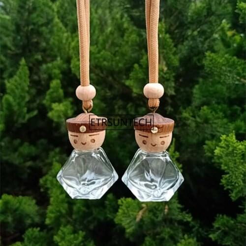 100pcs Car Perfume Bottle for Essential Oils Air Freshener Auto Pendant Ornament Car-styling Perfume Fragrance Accessories F3009