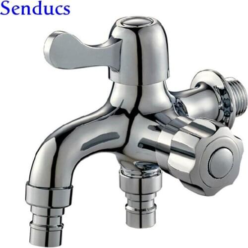 Free shipping newly single dual handle washing machine faucet with zinc alloy garden fast on tap and home washing machine tap