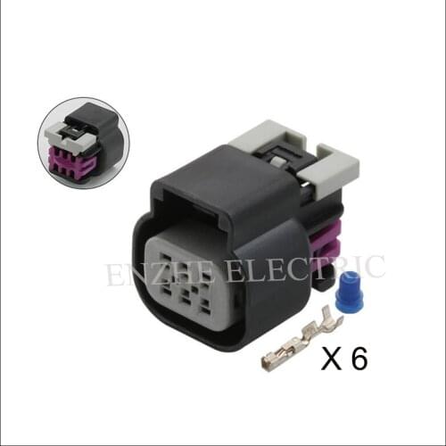 DJ7067D-1.5-21 car wire female Harnes cable 6 pin automotive plug Waterproof sheath Include terminal seal