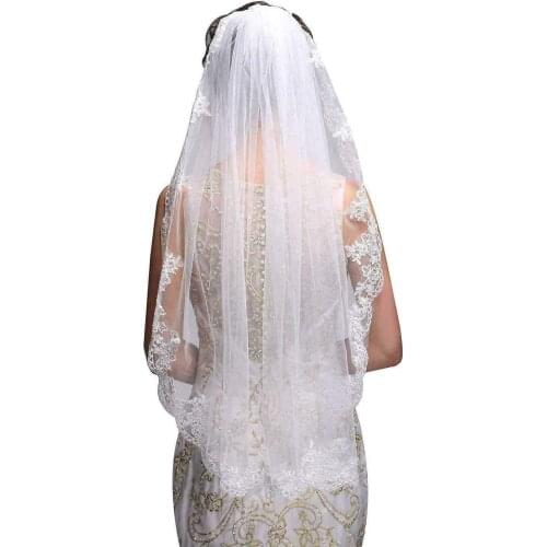 Lastest Look of the New Style White/Ivory Wedding Veil Short Bridal Veil Head Veil Wedding Accessories New
