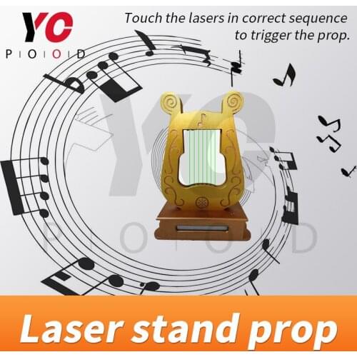 Laser stand prop laser harp prop touch the lasers in correct sequence to trigger escape room game in real life props