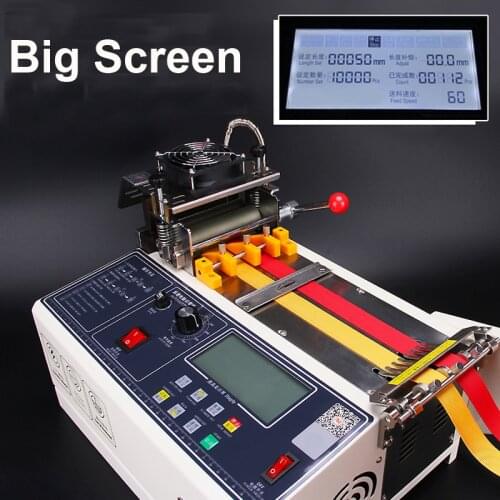 Automatic tape cutting machine by computer hot and cold cutting machine elastic tape cutting machine 988T 110V / 220V 400W