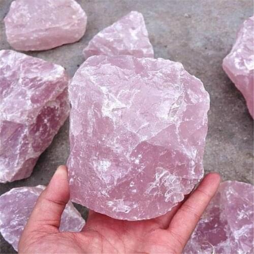 1000 grams of natural Malagasy mineral, pink crystal, pink crystal irregular stone