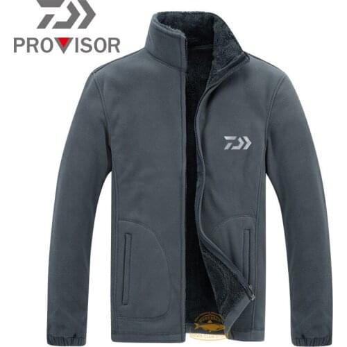 2020 New Fishing Clothes Mens Outdoor Loose Sports Plus Velvet Fishing Jacket Winter Climbing Windproof Warm Fishing Jacket