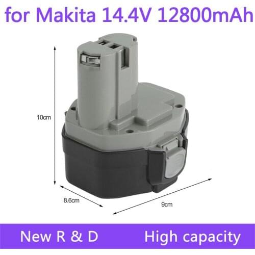New for Makita 14.4V NI-MH 12800mAh Replacement Battery for Makita Battery 14.4V PA14 1420 1422 1433 1434 1435 1435F 192699-A