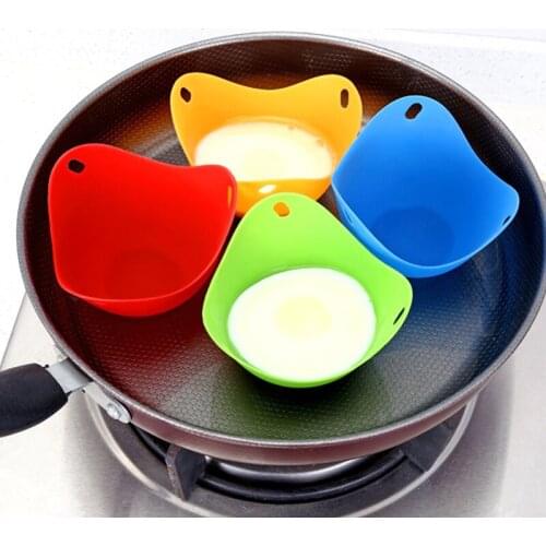 Food Grade Silicone Egg Poacher Poaching Pods Egg Mold Baking Poached Cup egg Kitchen Cooking Accessories Pancake Maker