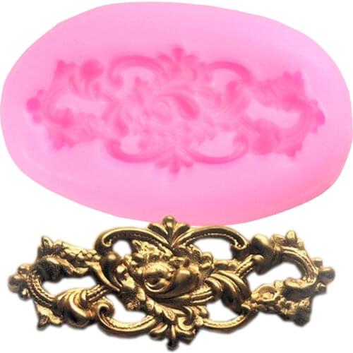 Leaves Relief Cake Border Silicone Molds Fondant Cake Decorating Tools Candy Polymer Clay Mold Chocolate Gumpaste Moulds