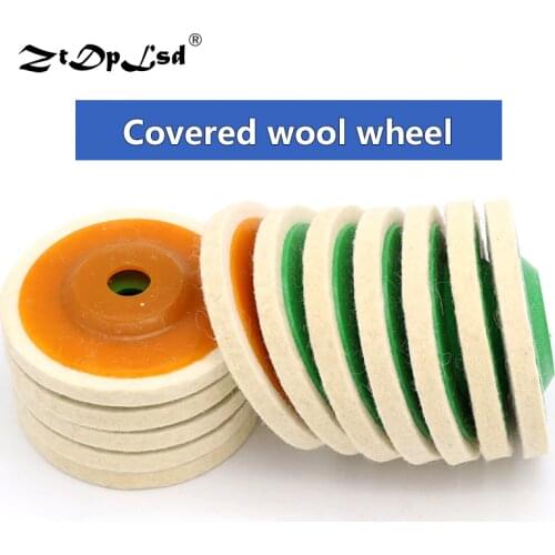 4 Inch 100mm Wool Round Polishing Pads Buffing Angle Grinder Wheel Felt Disc Pad Set Buffer Tools For Grinding Wheels Polisher