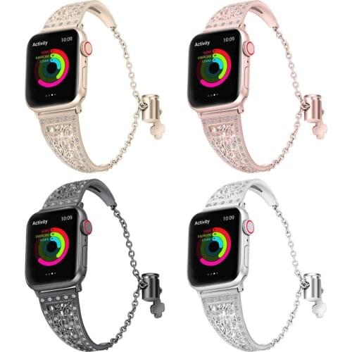Ladies Bracelet Strap For Apple Watch Band38 42 40 44mm Replace Stainless Steel Watchband For I-watch Series 4 3 2 1 Accessories