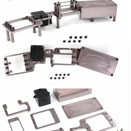 CNC alloy servo tray rack battery box for Rovan Rofun F5 MCD 1/5 rc car