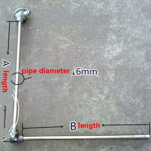 K type right angle thermocouple for furnace melting Thermocouple with Right Angle Elbow L type temperature measurement Rod