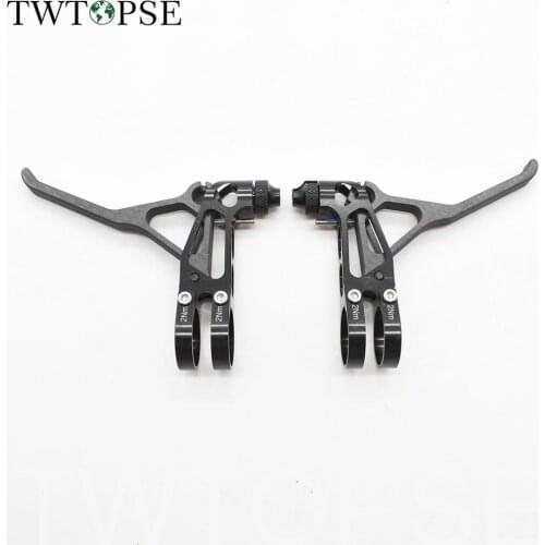 TWTOPSE Carbon Bike Brake Lever For Brompton Folding Bicycle V Brake CNC Alloy Cycling Road Bicycle Parts 1 Pair 53g Super Light