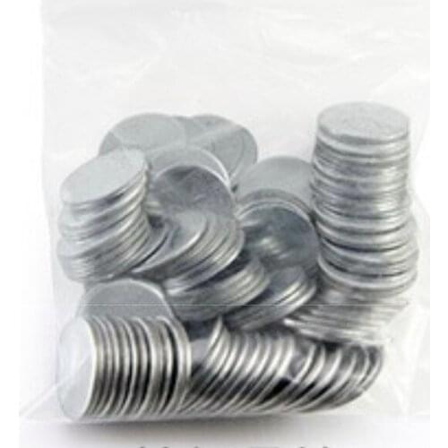 200pcs 25x0.3mm Ultra Thin Anti Rust Iron Round Sheet Pads