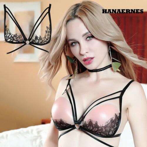 Sexy Body Bondage Goth Harajuku Harness Belt Women Lace Harness Bra Perspective Crop Top Cage Bra Harness Handmade Body Harness