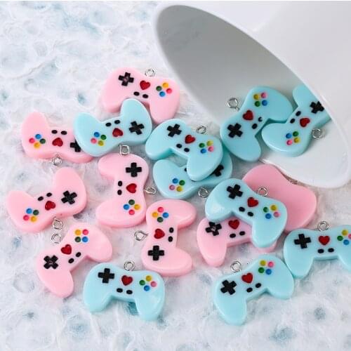 10pcs/lot Resin Gamepad Charms Pendants For DIY Necklace Bracelet Jewelry Accessories Couple Jewelry Gift