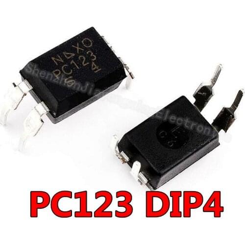 10PCS PC123 DIP4 Transistor output optocouplers Photocoupler Lead Free new original free shipping