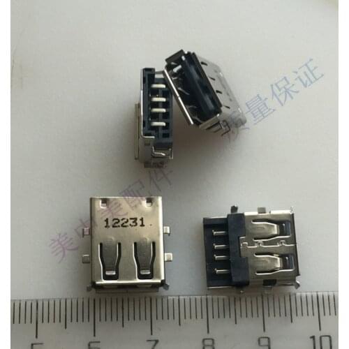 5PCS) USB female network port USB2.0 socket usb4p dip pin connector for Samsung rv420