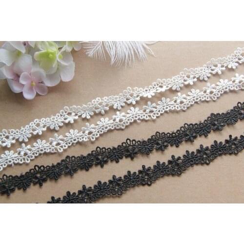5Yard 1.8cm Antique Style Crochet Water soluble Lace Trim Edging Wedding Sewing wholesale SC011