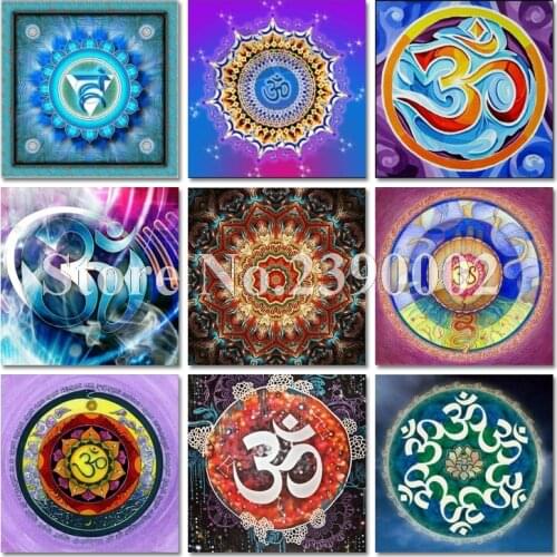 5D Diamond Painting Color Mandala Cross Stitch Kit Full Diamonds Embroidery Square Drill Diamond Mosaic Home Decoration Craft