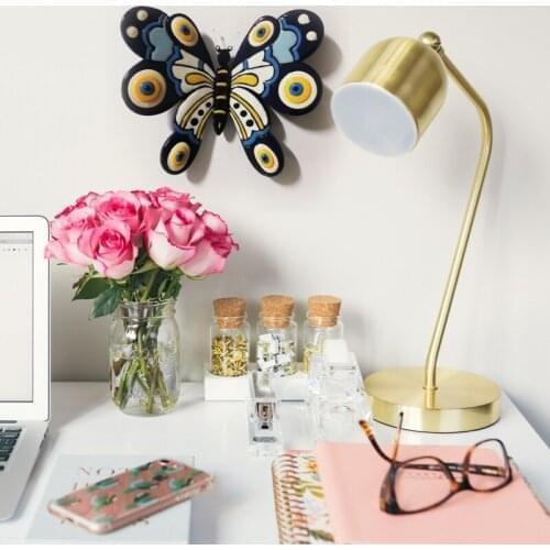 Butterfly, Lucky Charm, Door, Wall & Garden Ornament Evil eye beads 115X115mm