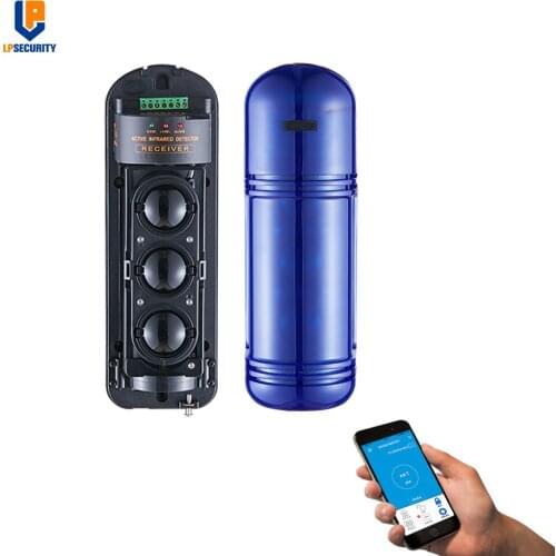Anti-smashing Waterproof 3 beams Gate/Door Position wireless 433MHz IR beam Sensor detector alarm 150m detect distance