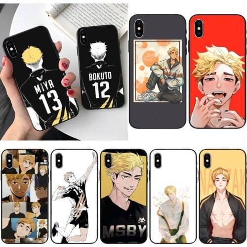 XSPING Miya Atsumu Haikyuu Phone Case For iPhone 12 Mini 11 Pro XS Max X XR 7 8 Plus