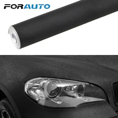 FORAUTO Car Styling Glitter Diamond Shiny Vinyl Films Wrap Black Car Sticker Auto Decorations Universal For Car Body Dashboard
