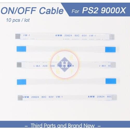 HOTHINK 10pcs/lot 9000x power on off Ribbon Flex Cable Repair Parts For PS2 console (9000X) PlayStation 2