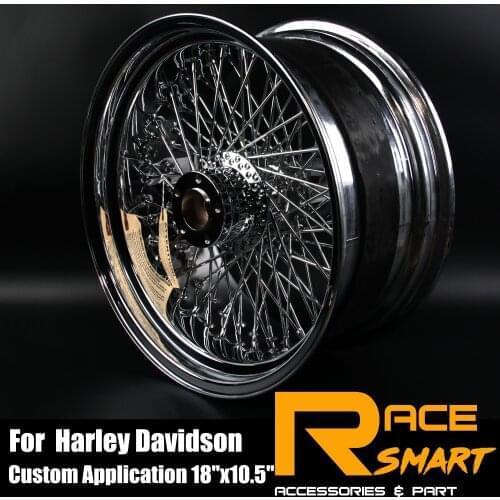 Chrome Rear Wheel Rim 18x10.5inch For Harley Davidson XL 1200 R ROADSTAR Stainless Steel Chrome Motorcycle Rear Wheel Rims
