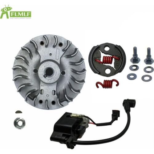 Clutch & Flywheel & Lgnition Coil Set Fit 23cc 26cc 29cc 30.5cc 32cc 35cc 45cc Engines for 1/5 HPI ROFUN ROVAN KM BAJA 5B 5T 5SC