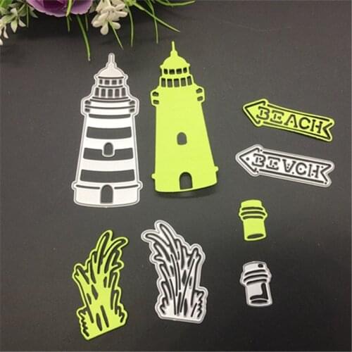 Round Turm Stencil Cutting Dies Scrapbooking Karte Tagebuch Scrapbooking Photo Album Card Paper Embossing Craft DIY