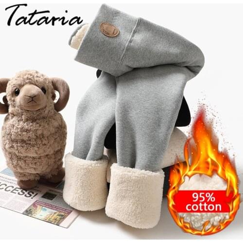 Winter Tight Leggings Women Slimming Velvet Thermal Pants Lamb Wool Leggings Skinny Thick Warm Leggings for Women with Fleece