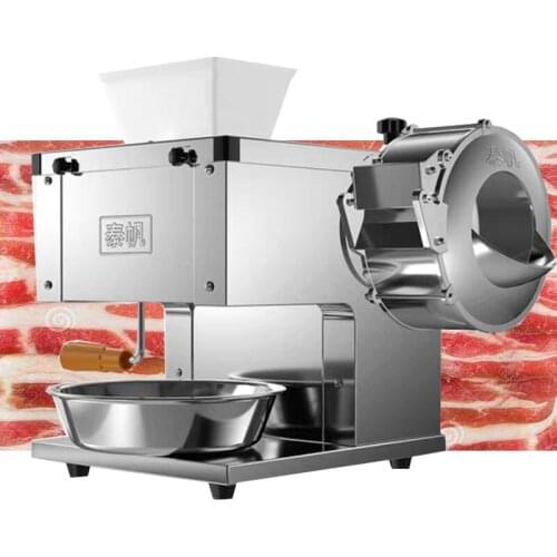 Meat Slicer Shredded Diced Commercial Household Vegetable Cutting Machine Fully Automatic Electric Meat Cutter 850W