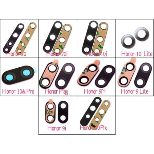 Original rear back camera lens glass replacement for Huawei Honor 20 20i 10i 10 play 9i 9N Honor 9 lite