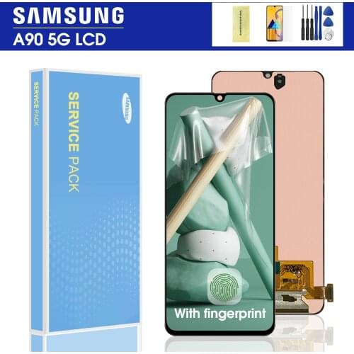 Original 6.7" For SAMSUNG Galaxy A90 5G LCD Touch Screen Digitizer Assembly For Samsung A90 5G A908 Display Replacement