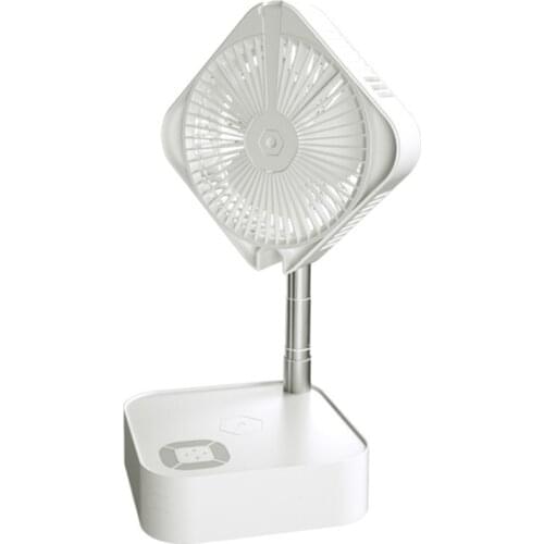 HOT-Foldable Retractable USB Desktop Fan, Portable Fan with Smart Remote Control, Used in Home Office, Outdoor Camping Tent