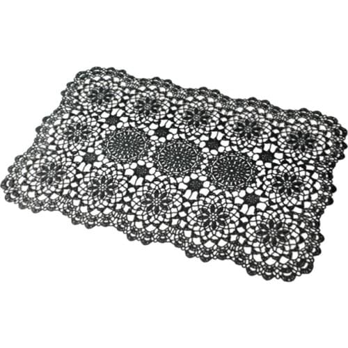 PVC Placemat Table Coffee Drink Coaster Hollowed-out Oil-proof Home Decor