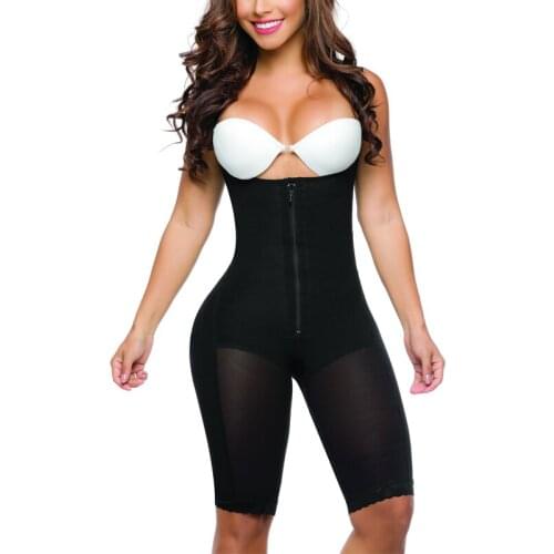 Womens Zipper High Back Split Line Slimming Shorts Body Shaper Home Wear Corset Postpartum Recovery Tummy Control Waist Trainer