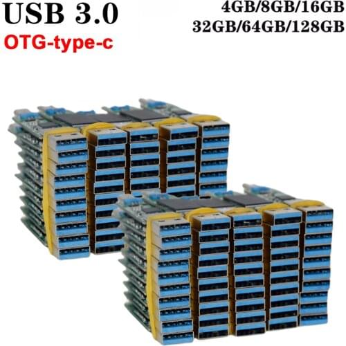 USB pendrive 32gb 64gb 16gb 8gb 4gb short U disk semi-finished chip pendrive DIY otg type-c USB chip 3.0