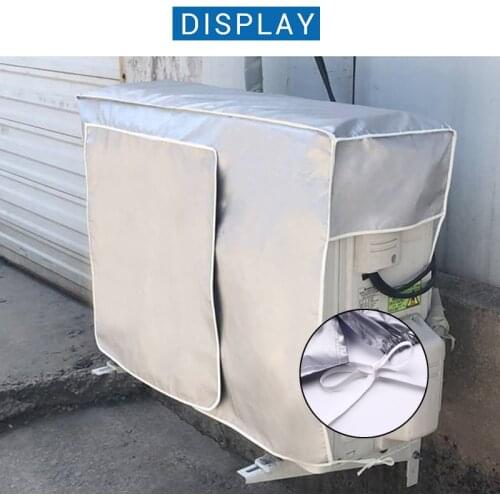 Conditioner Waterproof Dust Cleaning Cover Outdoor Air Conditioning Cover Washable Removable Anti-Snow Cleaning Bag Rainproof