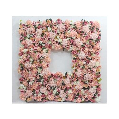 6.5ft x 6.5ft high quality very dense artifical silk roses wedding flower wall luxury flower backdrop Wedding props