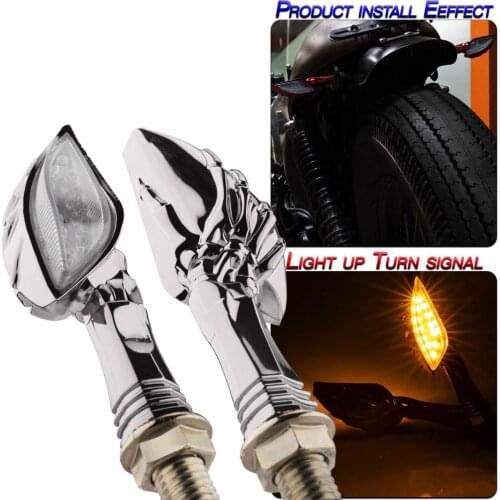 1 Pair LED Turn Signal Lights For Motorcycle Accessories Universal Motorbike Turn Lamp Waterproof