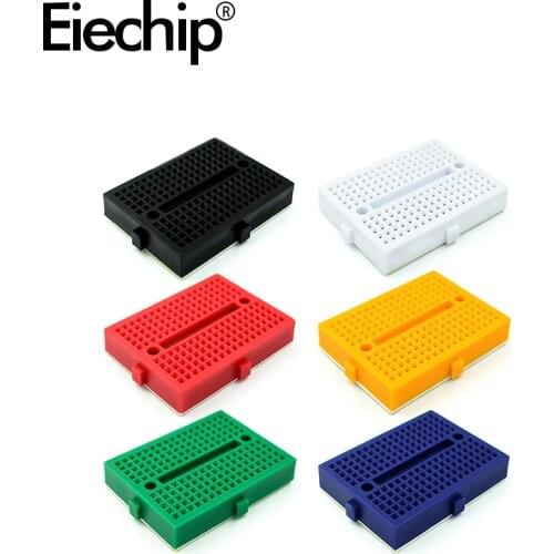 1pcs SYB-170 Mini Solderless Breadboard Prototype Experiment Test Board 170 Tie-points DIY for Arduino 65pcs dupont Line