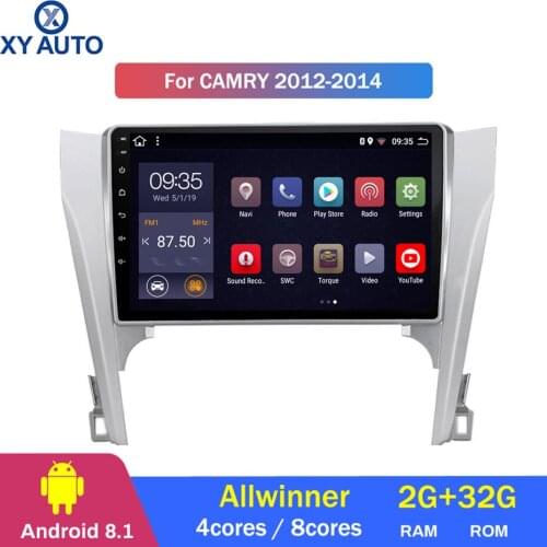10.1inch 2.5D IPS HD multi-touch screen Android8.1 2G RAM 32G ROM NAVI with BlueTooth USB WIFI SWC for Toyota Camry 2012-2014